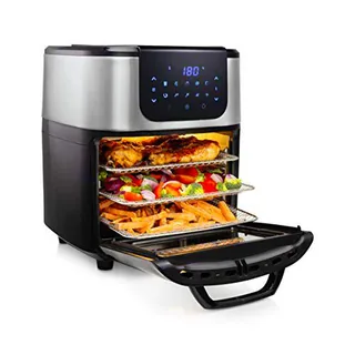 Princess 182075 - Horno Aerofreidora DeLuxe con Innovadora Cesta Giratoria