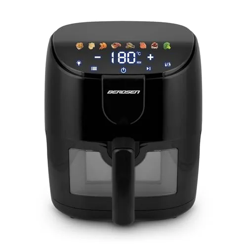 Berdsen Freidora de aire caliente 4L - Airfryer con ventana y pantalla táctil de Berdsen en Cocina