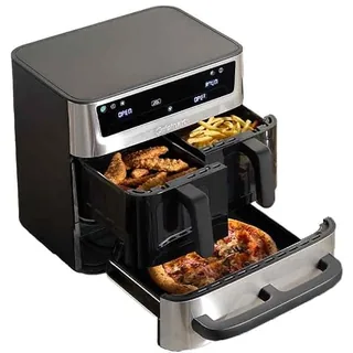 Cuisinart Tri Zone Air Fryer y Horno 13,6L sin PFAS | 3 zonas | 2 cestas 4,3L + horno 5L | 9 funciones: freír