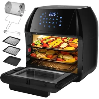 Aigostar Freidora Aire 12L con Sistema giratorio 1500W