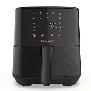 NEWLUX - Freidora sin Aceite 5,5l Air Power V55 (1700W) con 11 Programas y Panel LED Táctil