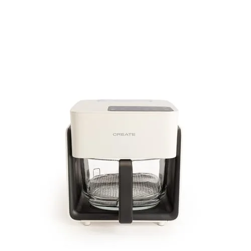 CREATE/AIR FRYER STUDIO CRYSTAL/Freidora sin aceite 4.2 L con vaporizador de agua blanco roto/Capacidad 5-6 raciones