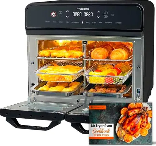 HYSapientia® 22L Freidora de Aire Caliente 2 Cámaras de HYSapientia