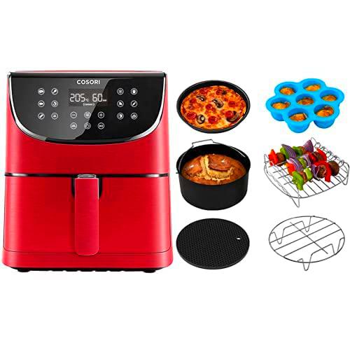 COSORI Freidora sin Aceite 5.5 L, freidora aire caliente + Accesorio para freidora de Aire, Plastic