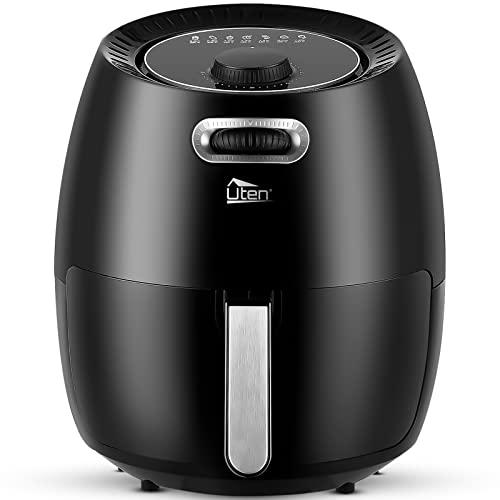 Freidora de Aire Caliente de 6,5 L, Uten Air Fryer XXL con Múltiples Accesorios Tiempo y Temperatura Personalizados, 1800 W