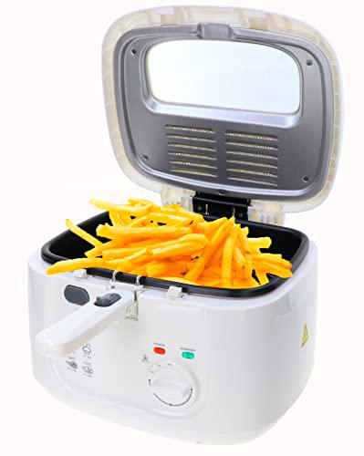 Freidora Smartweb 2,5 litros - mini freidora para freír patatas fritas con aceite o grasa