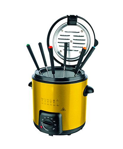 TV Top Ventas 08,902 Deluxe Edition multifunción en color acero inoxidable freidora Doré