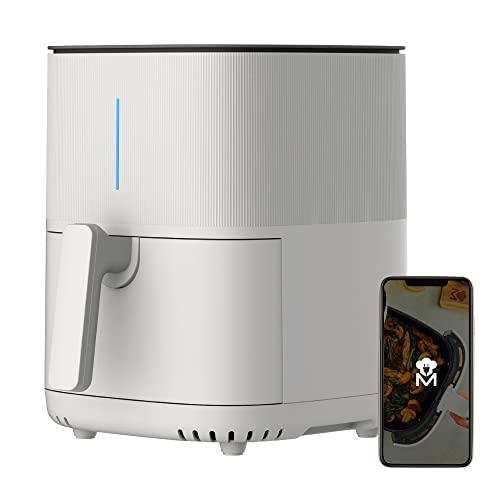 MasterPRO I-Rocket 500 | Freidora Sin Aceite | Color Blanco | Capacidad de 5 L y 1500 W de Potencia | Pantalla LED Táctil y Cesta Antiadherente | Freidora de Aire | Temperatura Regulable 80-200ºC