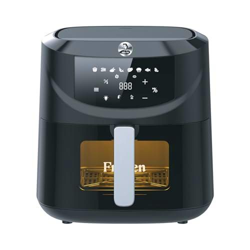 Juanita® Freidora aire 7.6L, airfryer 2000W, freidora de aire vintage 8 programas