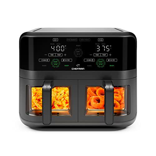 Chefman Square Plastic Air Fryer, With Capacitive Touch Control