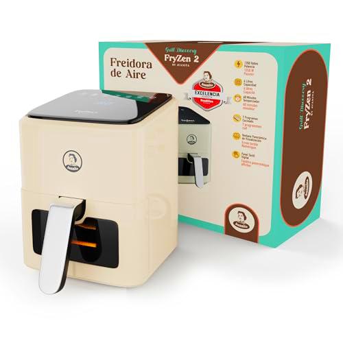 Juanita® Freidora aire 4L, airfryer 1350W, freidora de aire vintage 7 programas
