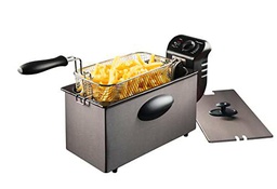 Bestron Freidora de aceite, freidora con tecnología de zona fría