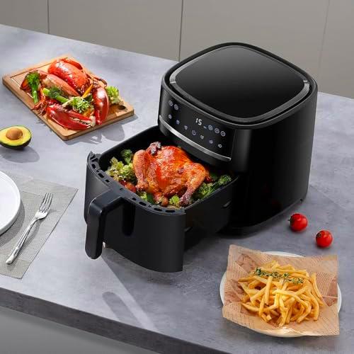 Xiaomi Mi Air Fryer Smart 6L | Freidora de Aire Sin Aceite Xiaomi | Freidora Compacta de 1500W con Pantalla Táctil LED | Fritadeira Airfryer Doble Resistencia | Compatible con IOS y Android