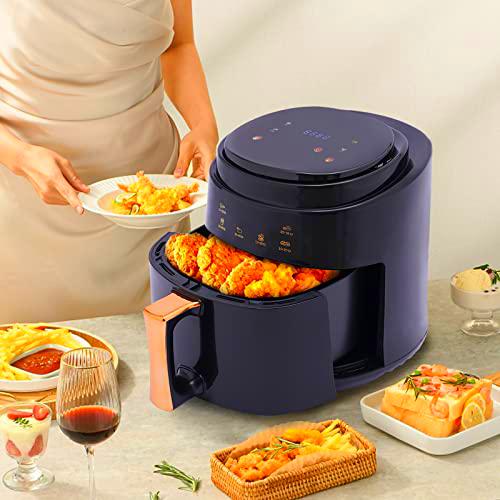Freidora de aire caliente, 1400 W, 8 L, freidora de aire con pantalla táctil LED digital