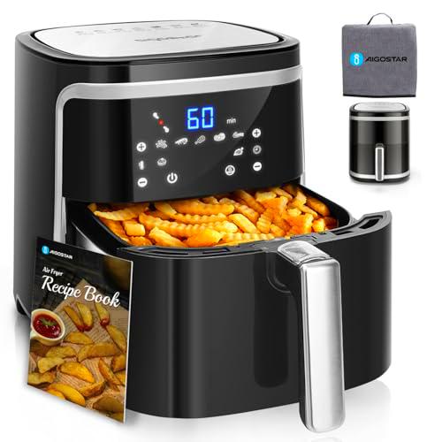 Aigostar - Freidora de aire XXL con tapa antipolvo