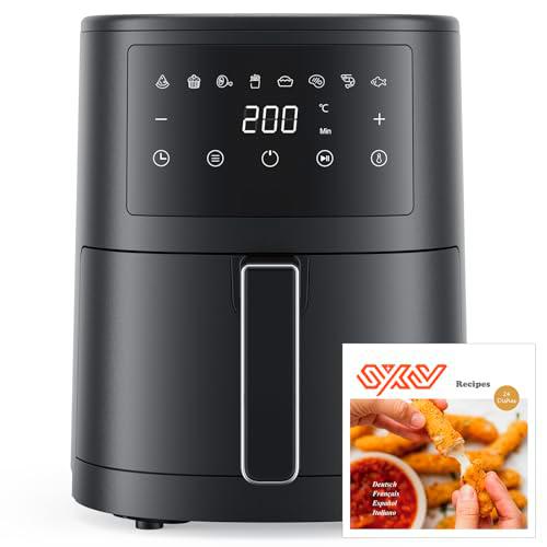 Innsky Freidora de Aire 3,5 L, 1500W Air Fryer Diseño Moderno y Compacto
