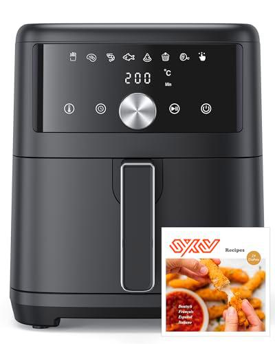 Innsky Freidora de Aire 6L, Air Fryer con Panel Multifunción