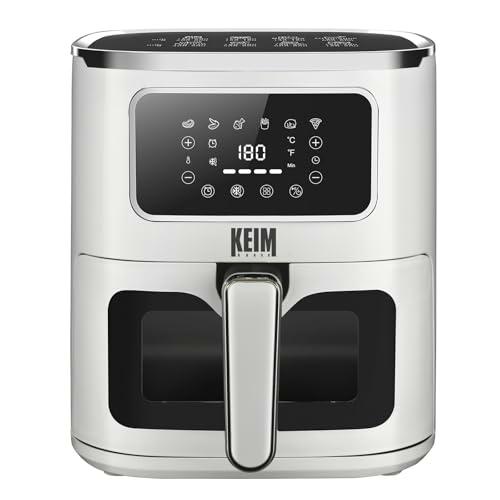 KEIM HOUSE Freidora de aire 5L, Pantalla Táctil Negra
