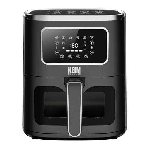 KEIM HOUSE Freidora Aire 5L, Pantalla Táctil Negra