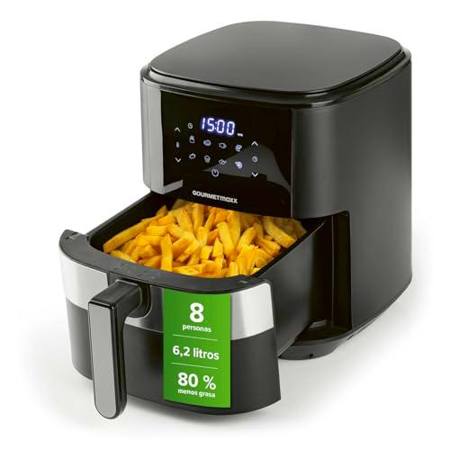 GOURMETmaxx Freidora de aire caliente digital XL 6,2 litros | Combinación de horno de aire caliente