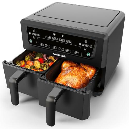 Cuisinart Freidora de Aire Doble Zona XL | Sin PFAS | Cocina sin químicos | Fríe