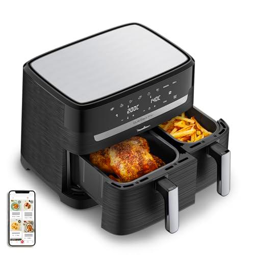 Moulinex Easy Fry Dual Freidora sin aceite, 8,3L, 2 cajones