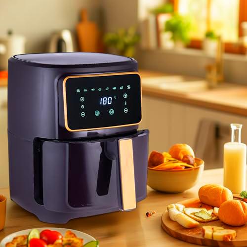 Bergner MIDNIGHT - Freidora de aire caliente SIN PFAS 1800W 6.9L