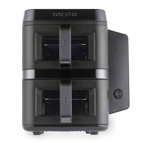 Salter Freidora de aire vertical con doble cesta, 9L en total (2x4.5L)