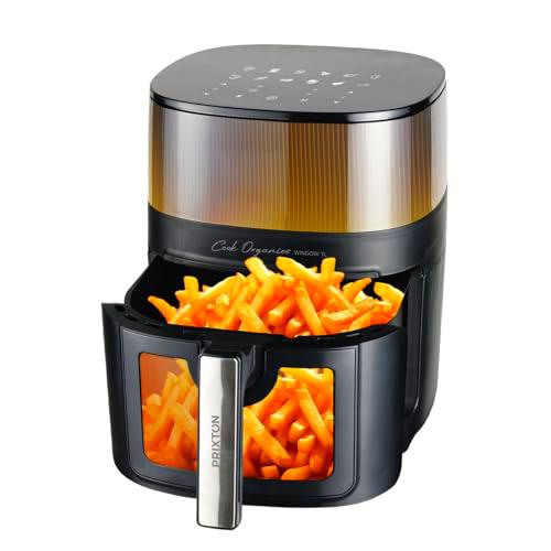 PRIXTON Freidora de aire sin aceite 7 litros Cook Organics Pro con Ventana