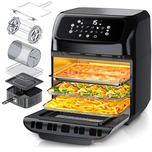 Arendo - Freidora de aire caliente de 12 litros - Mini horno multifunción