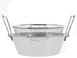 Lar Freidora inoxidable con cesta, 30 cm