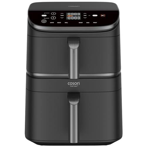 Cosori Turbo Tower Freidora de Aire 10.8L, Doble Cesta Vertical