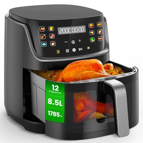 Freidora de Aire XXL 8,5L con Pantalla Táctil LED, 12 Funciones