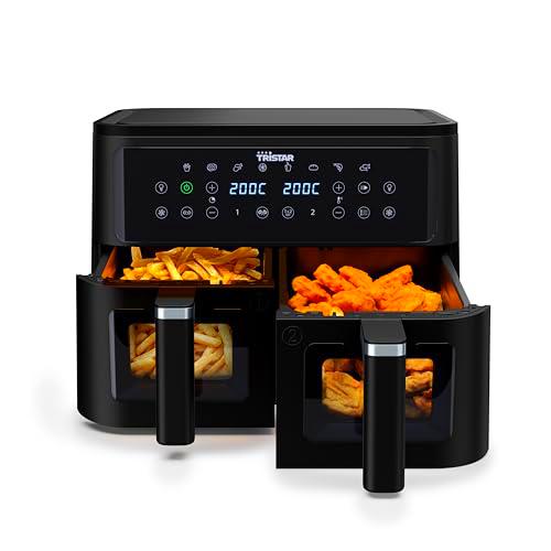 Tristar Freidora de Aire Doble Cesta, 9 L, 10 Programas