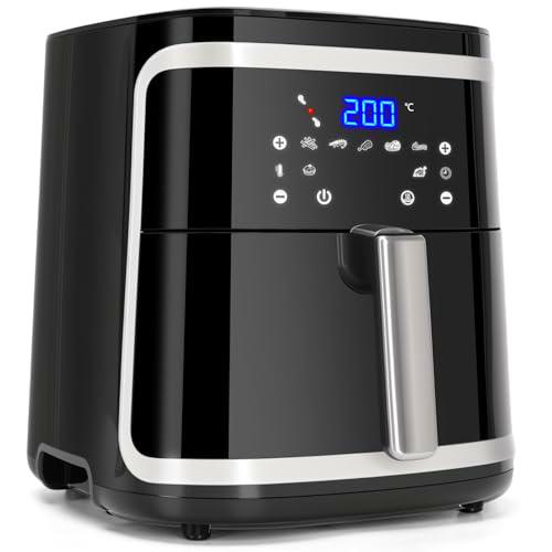 Aigostar Freidora de Aire XXL 7 Litros/2Kg, Air Fryer con Doble Cesta Independiente