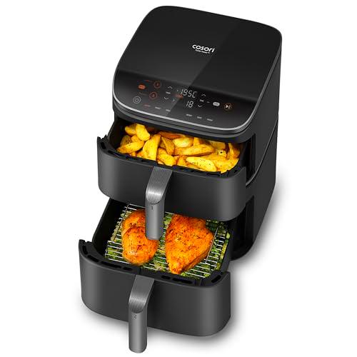 COSORI Air Fryer Double Stack 10,8 L, freidora sin aceite con 2 cajones