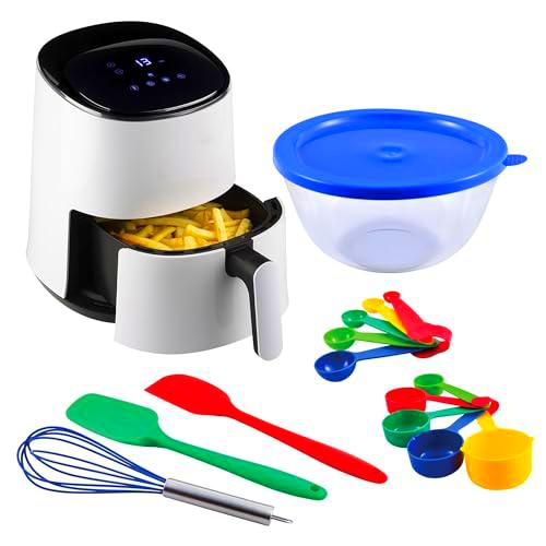 Airfryer Freidora de aire sin aceite NATURFRY Compact 2.5l 1450W con Set de 14 Accesorios de cocina