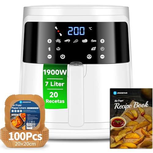 Aigostar White Cube Con Papel Freidora Aire 100 Unidades