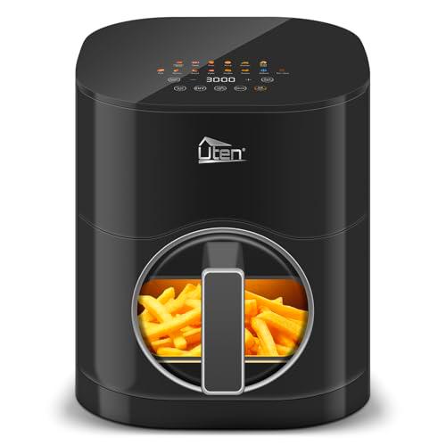 Uten Doble Resistencia Freidora de Aire 5,5 L con Ventana
