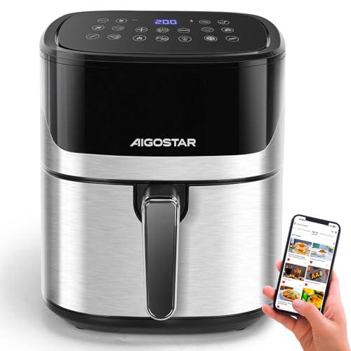 Aigostar Freidora de Aire sin Aceite de 6,5L con Ventana Transparente