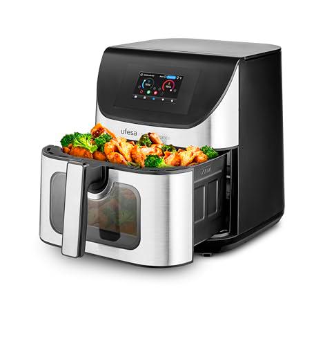 Ufesa Freidora de Aire Swan Elegance 7.5L 2200W con Pantalla Digital Interactiva 4.3"