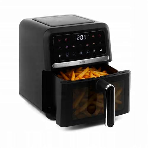 Huslog Freidora de Aire 5L 1500W, Air Fryer sin Aceite con 10 Programas Automáticos