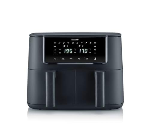 SEVERIN Freidora de aire caliente con 2 cestas, capacidad 2 X 4 litros