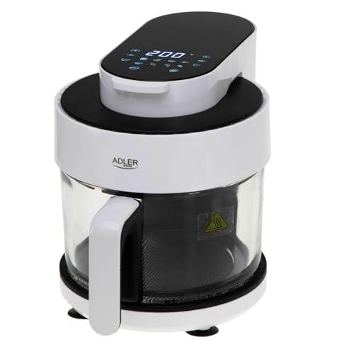 ADLER Air Fryer - Horno con cuenco de cristal 3L