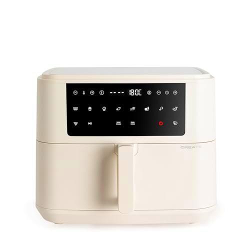 CREATE/FRYER AIR DUAL/Freidora sin aceite 10 L con separador blanco roto/Capacidad 7-8 raciones