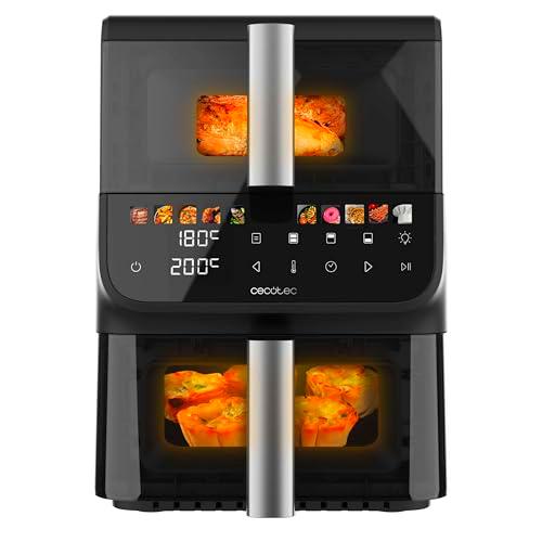 Cecotec Freidora de Aire sin Aceite - Air Fryer 10L Cecofry DuoLevel 10000 DuoSize Window