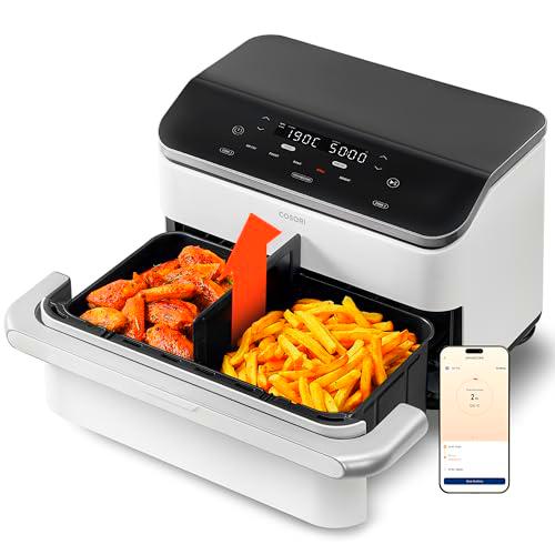 COSORI Air Fryer 10L Twinfry, doble zona con separador extraíble
