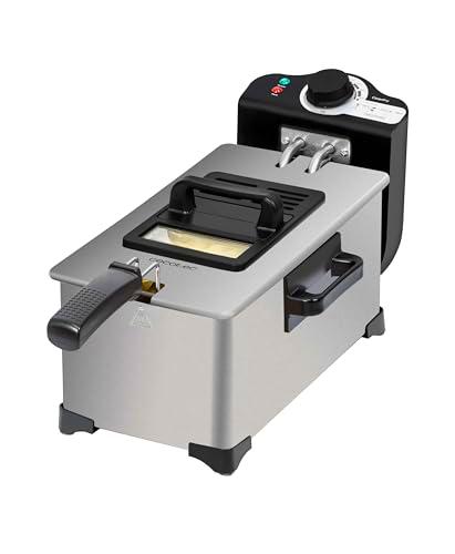 Cecotec Freidora Eléctrica de 3L Cleanfry 3 L Full Inox