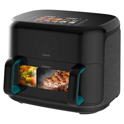 Cecotec Freidora de Aire sin Aceite 10L Plancha Grill Doble Resistencia Ahumador Integrado Air Fryer Cecofry&amp;Grill Smokin'Prime 10000