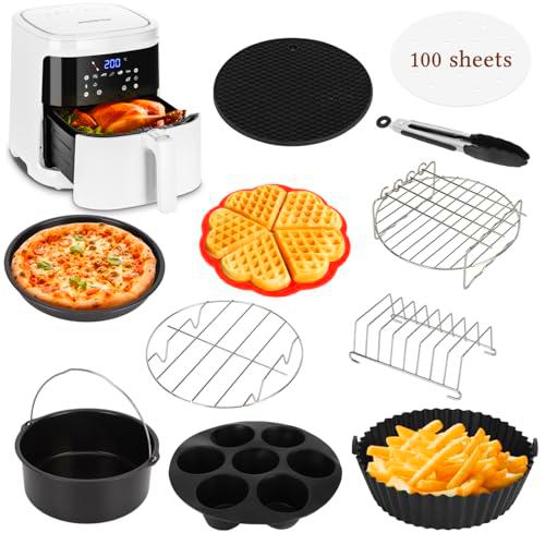 Aigostar Freidora de aire inteligente sin aceite, con 12 Piezas Airfryer Accesorios